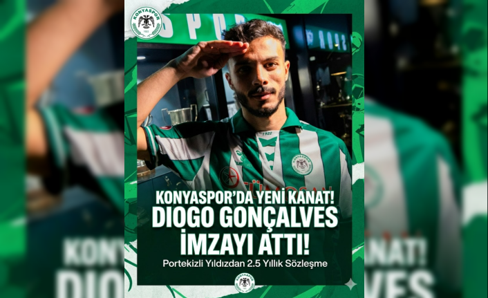 Konyaspor'dan Kanat Takviyesi: Diogo Gonçalves Anadolu Kartalı Oldu!